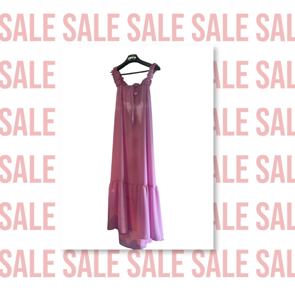Elegant Pink Maxi Dress